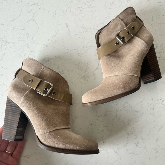 Jessica Simpson Keri Suede Ankle Boots with Buckle - Picture 9 of 16